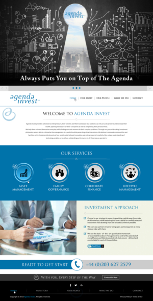 Web Design by Sbss for Agenda Invest AG | Design: #10776175