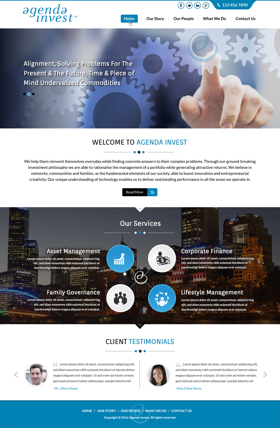 Web Design by Sbss for Agenda Invest AG | Design #10791744