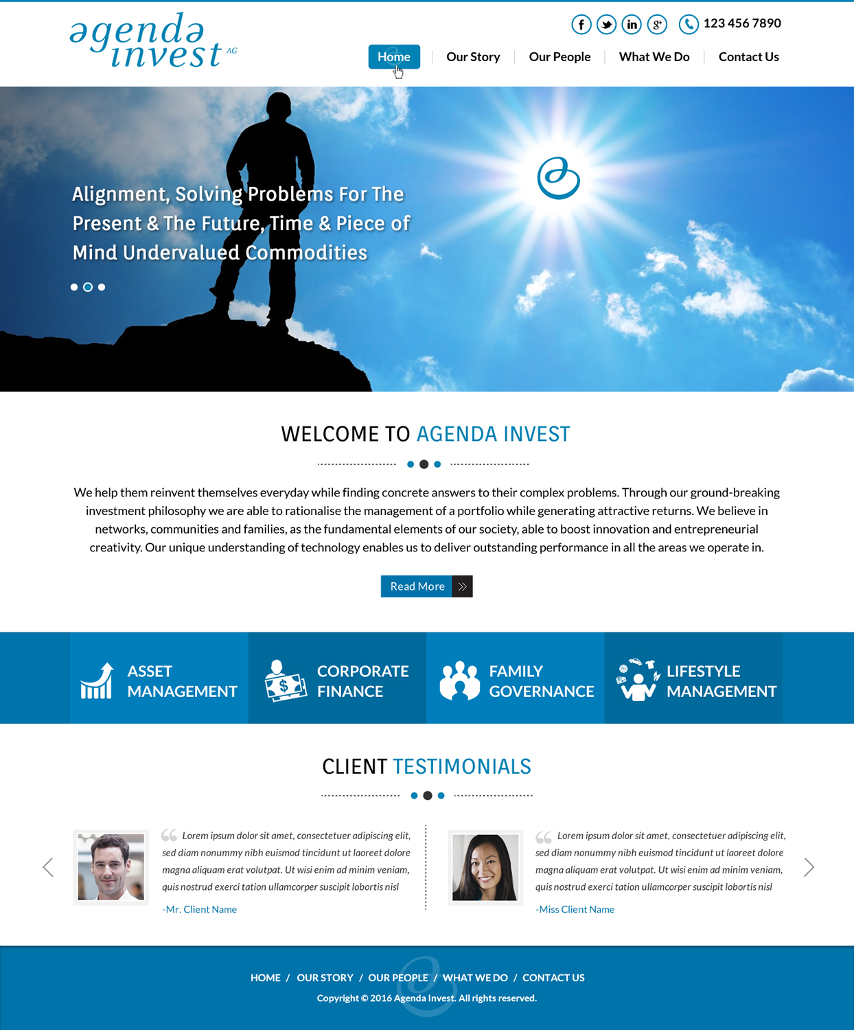 Web Design by Sbss for Agenda Invest AG | Design #10841510