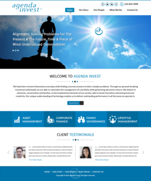 Web Design by Sbss for Agenda Invest AG | Design: #10841510