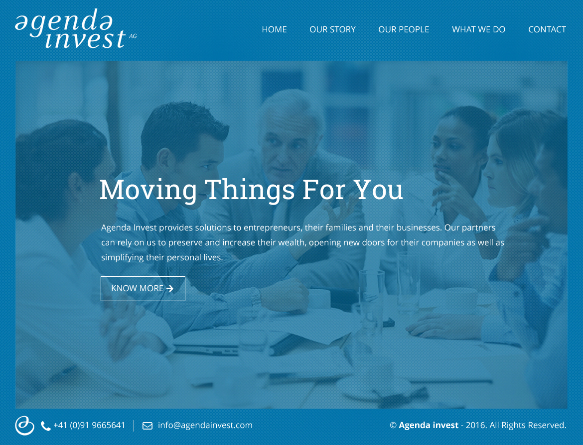 Web Design by rightway for Agenda Invest AG | Design #10771308