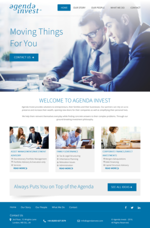 Web Design by rightway for Agenda Invest AG | Design: #10771313