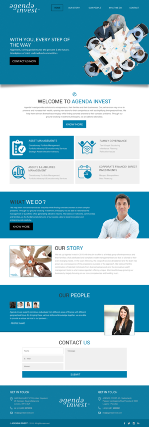 Web Design by rightway for Agenda Invest AG | Design: #10771341
