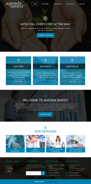 Web Design by rightway for Agenda Invest AG | Design: #10771362