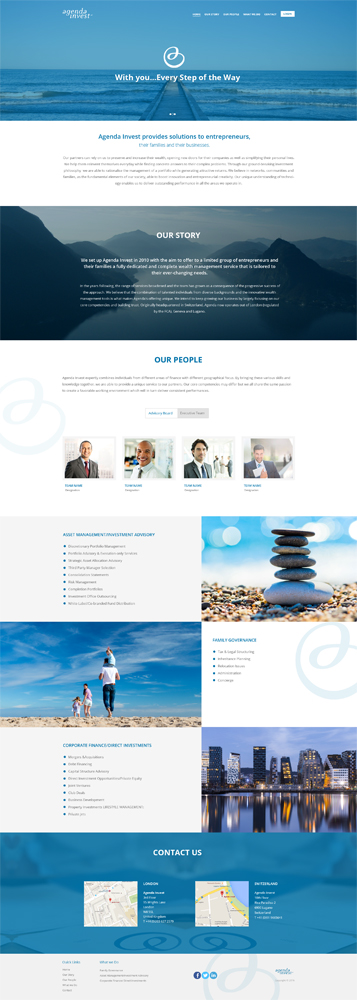 Web Design by Himanshi10 for Agenda Invest AG | Design #10800418