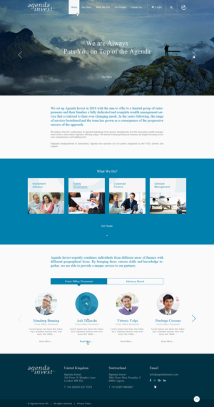 Web Design by Ved Web Services for Agenda Invest AG | Design #10841562