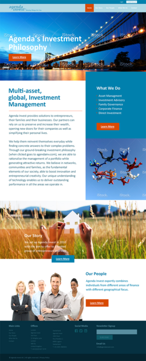 Web Design by PixelsDen for Agenda Invest AG | Design #10832773