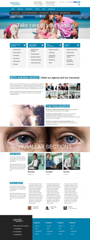 Web Design by cCopilot for Agenda Invest AG | Design: #10840249
