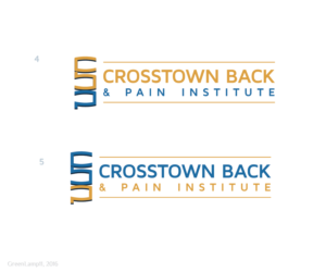 Crosstown Back and Pain , or Crosstown Back and Pain Institute | Diseño de Logo por GreenLamp