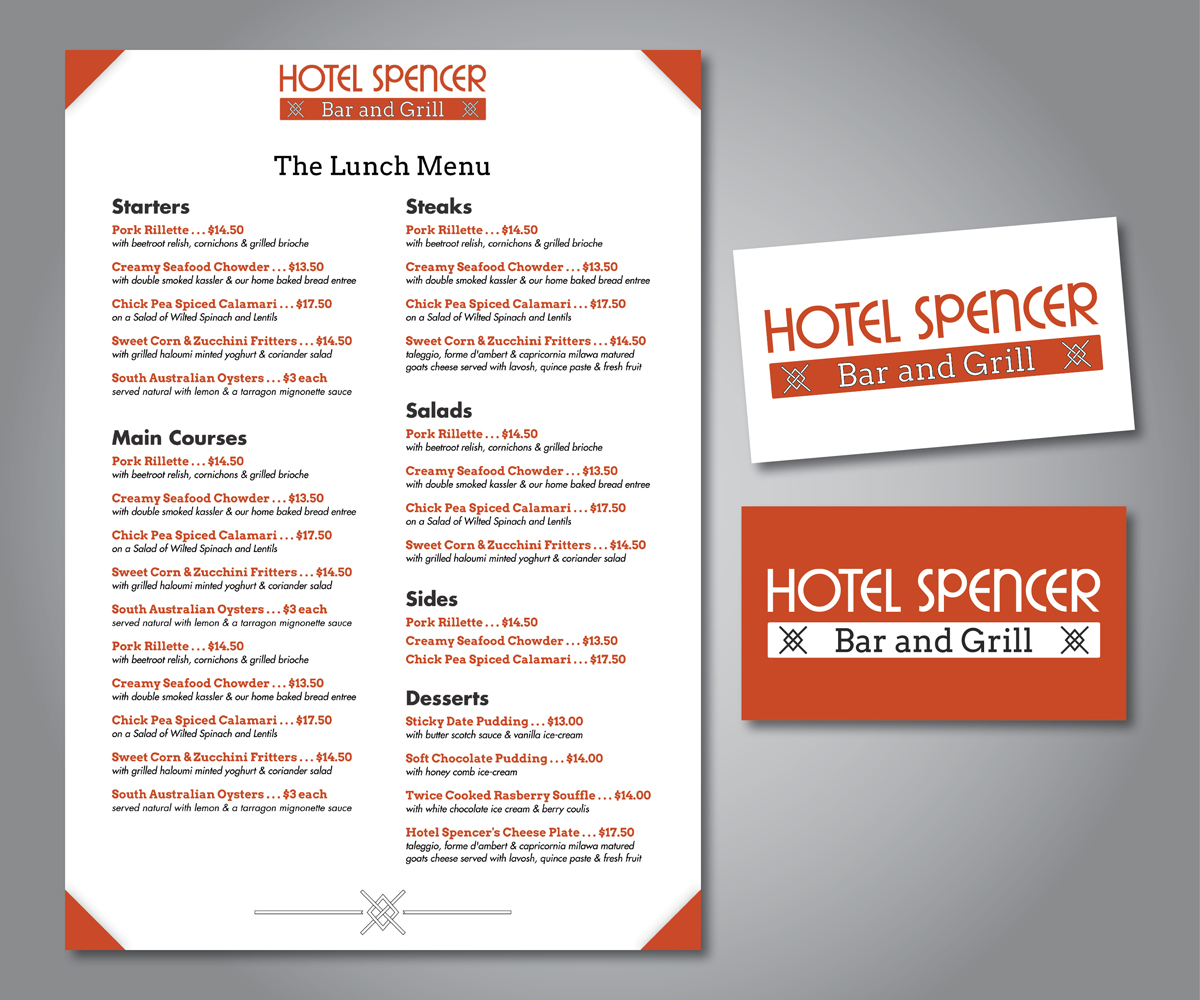 Menu Design by Ekanite for this project | Design #2264877