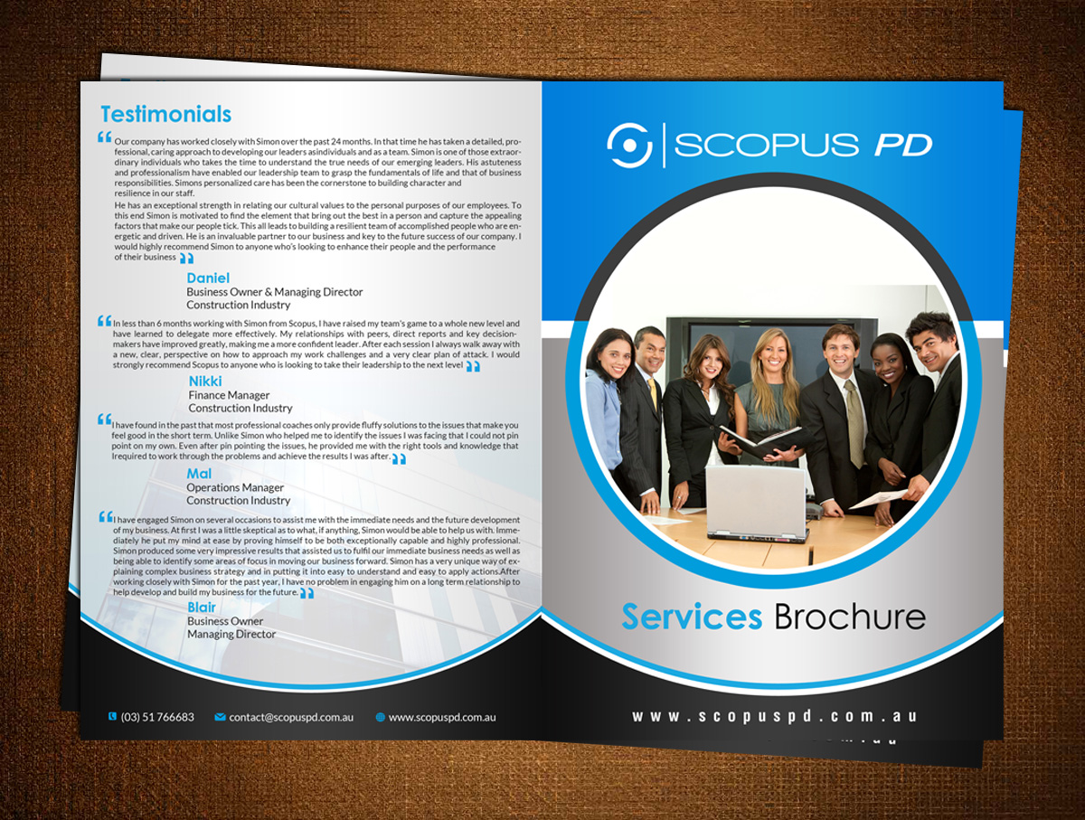 Design de Brochure par creative.bugs pour Scopus Consulting | Design #10779420