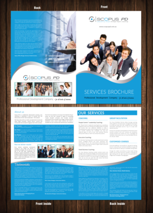 Coaching company requires a Bi-Fold Services Brochure | Diseño de Brochure por meet007