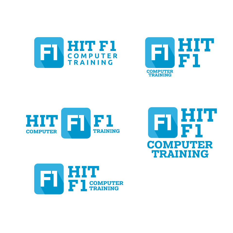Logo Design by fanis for Hit F1 Computer Training | Design #10769828