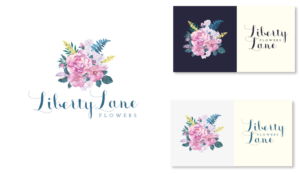 Liberty Lane Flowers  | Logo Design by Birdcage