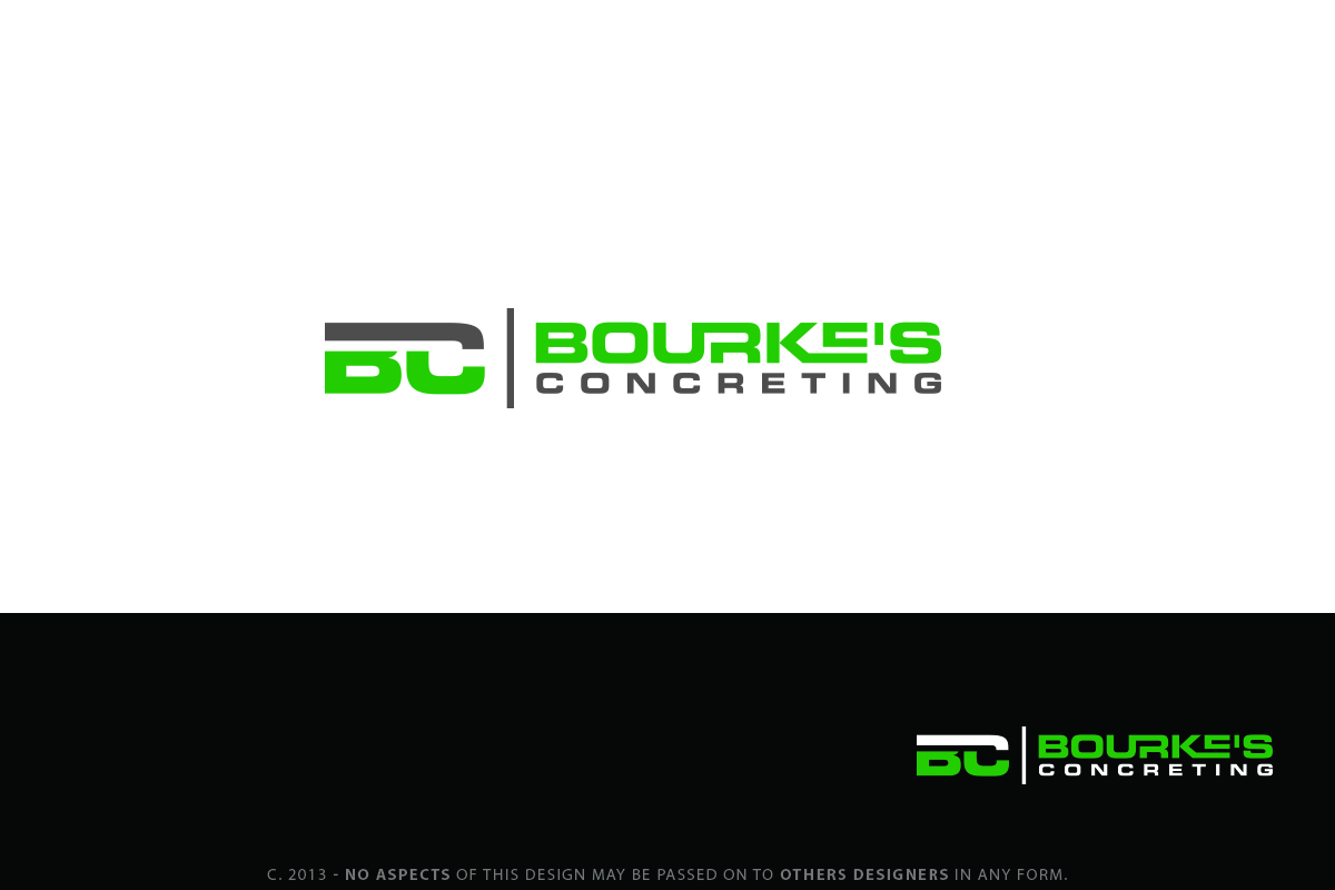 Design de Logo par Senseless pour Bourke's Concreting | Design #2355246