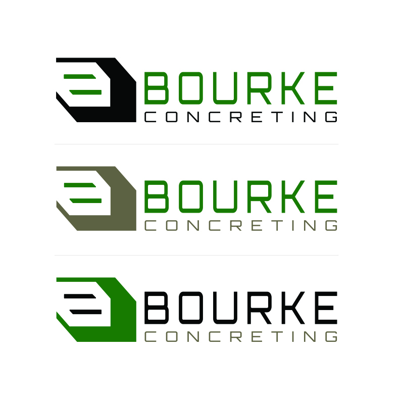 Logo Design by MolokoPlusVitX for Bourke's Concreting | Design #2398085