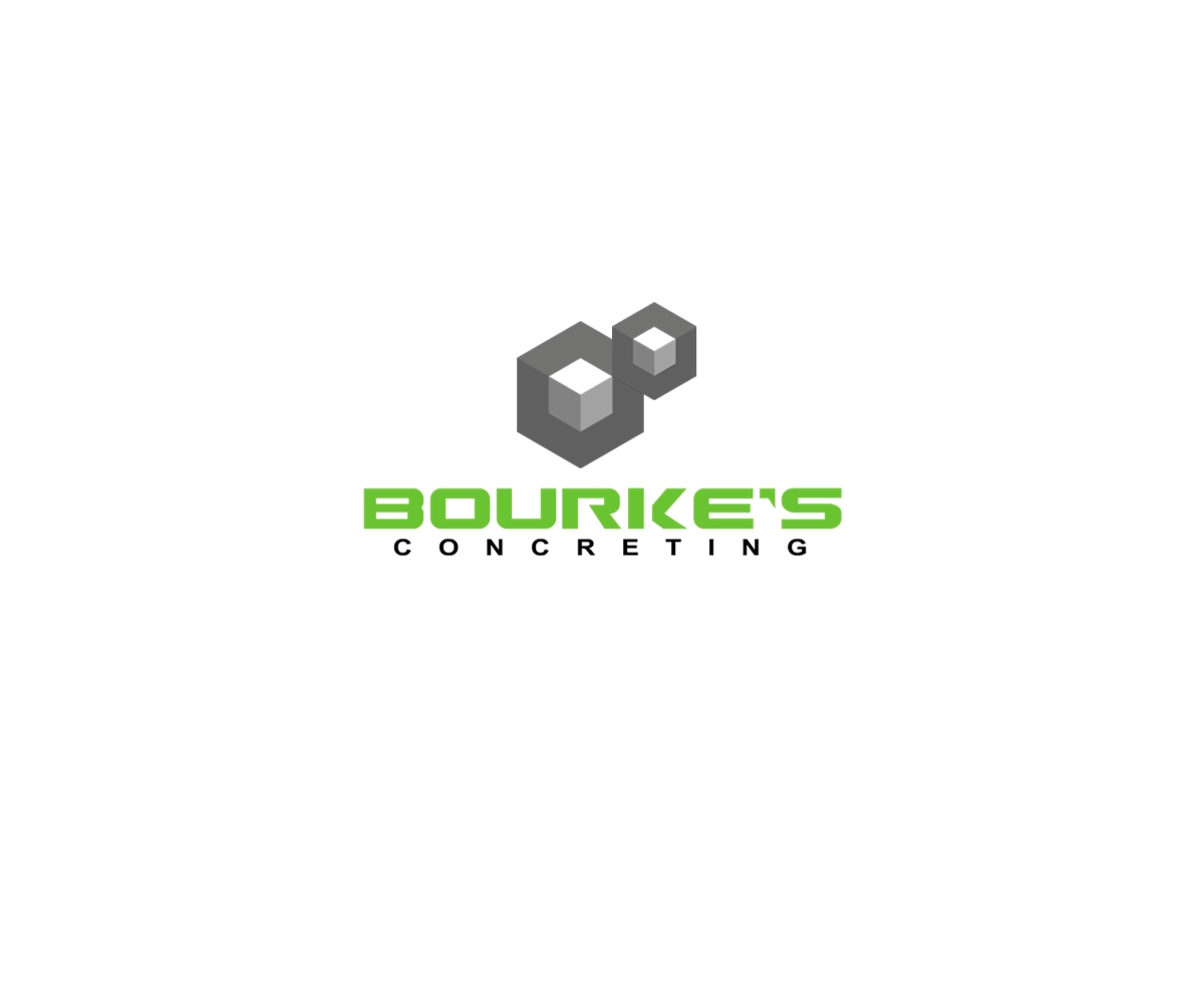 Logo Design by Patrick Davidson for Bourke's Concreting | Design #2360527