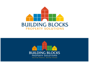 Business Name: Building Blocks Property Solutions / Tag Line: Helping People, Saving Homes | Logo Design by Nigel B