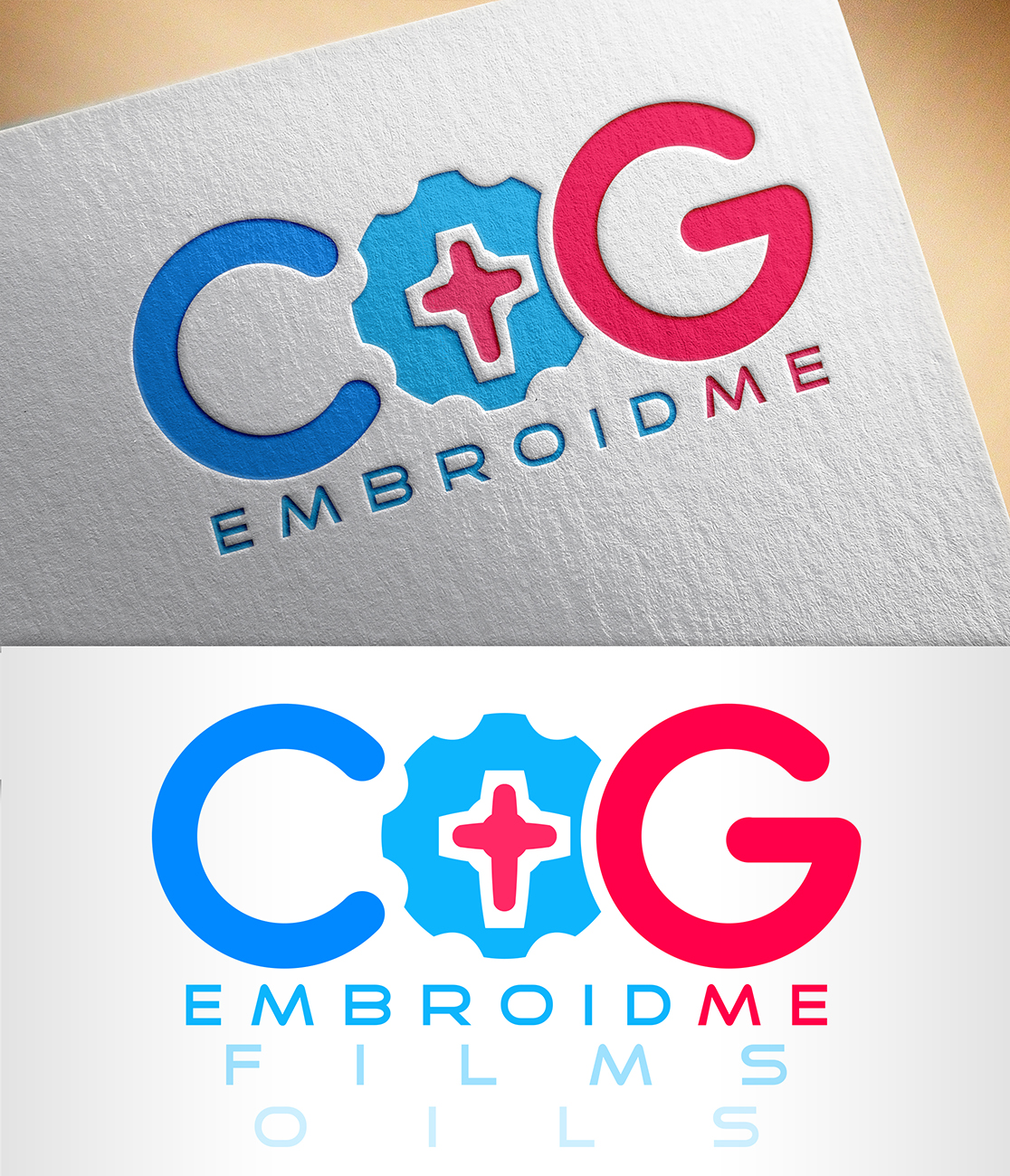 Logo Design by nivleik for C.O.G EmbroidME | Design #10784262