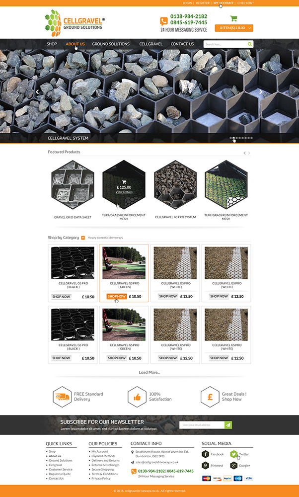 Web Design by Anooshaa for CELLGRAVEL | Design #10813129