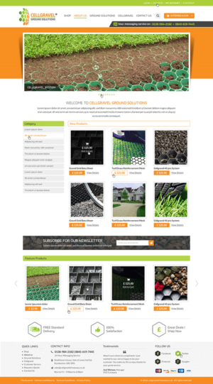 Web-Design von Anooshaa für CELLGRAVEL | Design: #10822482