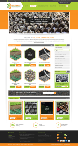 Web-Design von Anooshaa für CELLGRAVEL | Design: #10841131