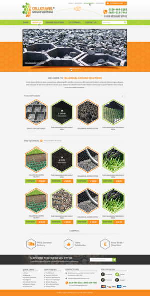 Web-Design von Anooshaa für CELLGRAVEL | Design: #10841132