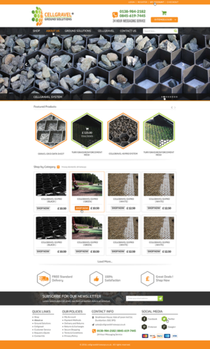Web-Design von Anooshaa für CELLGRAVEL | Design: #10841134