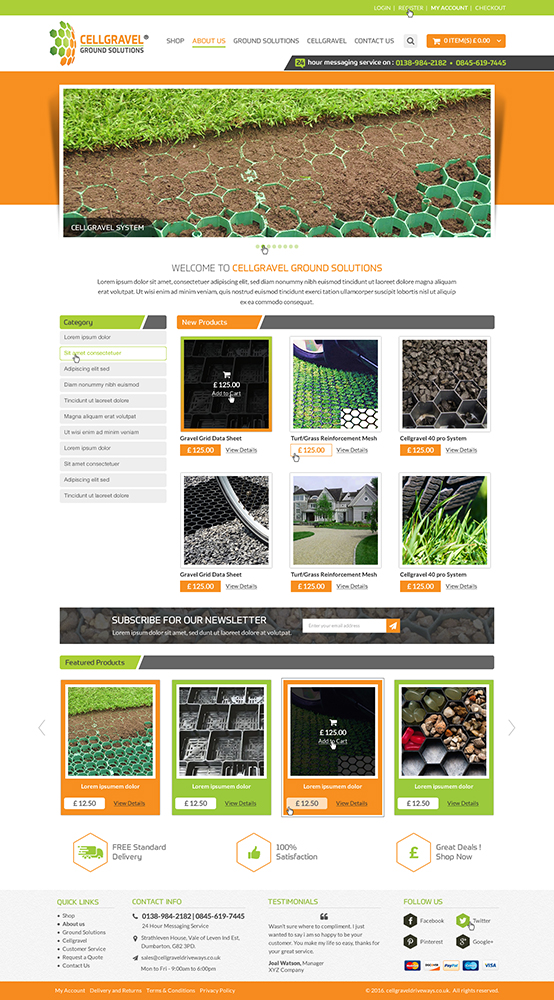 Web-Design von Anooshaa für CELLGRAVEL | Design #10841135