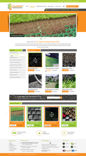 Web-Design von Anooshaa für CELLGRAVEL | Design: #10841135