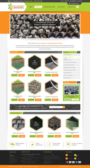 Web-Design von Anooshaa für CELLGRAVEL | Design: #10848455