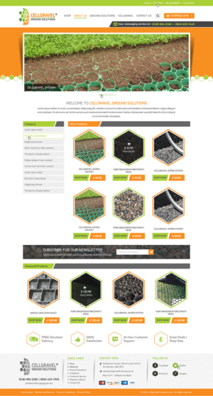Web-Design von Anooshaa für CELLGRAVEL | Design: #10848456