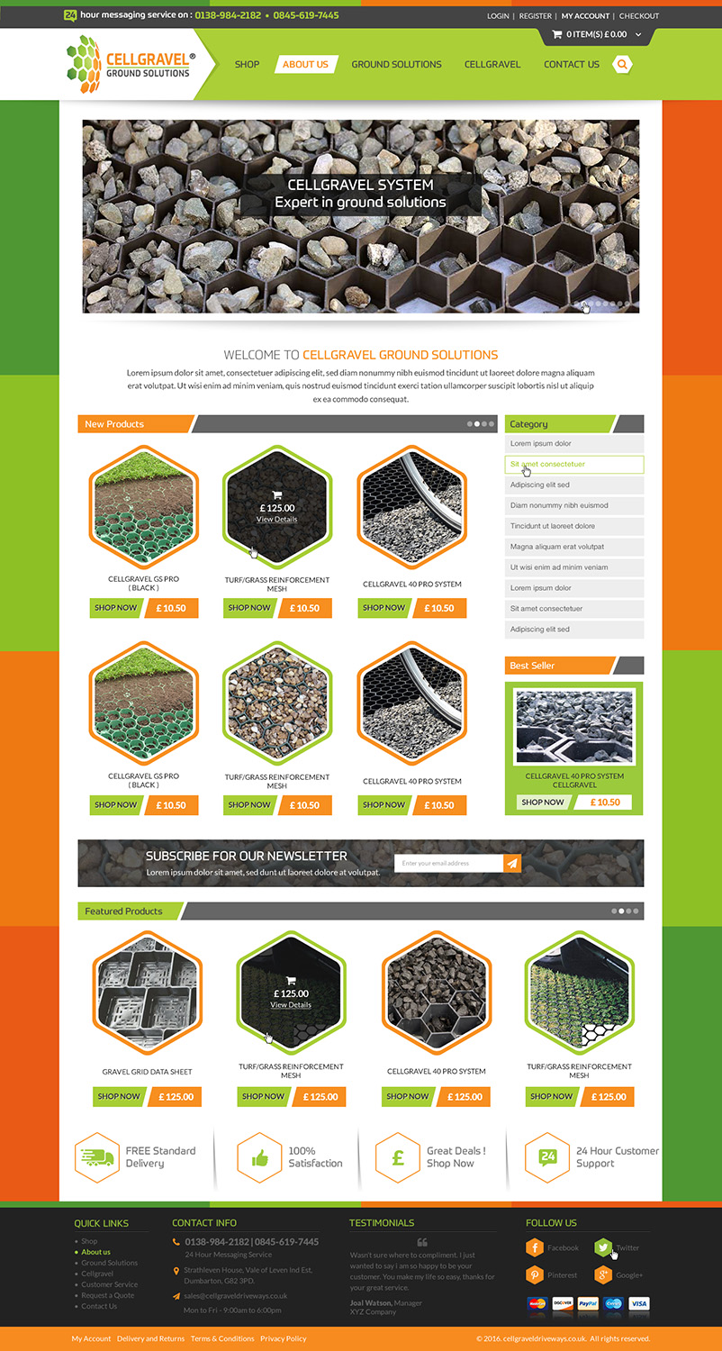 Web-Design von Anooshaa für CELLGRAVEL | Design #10852856