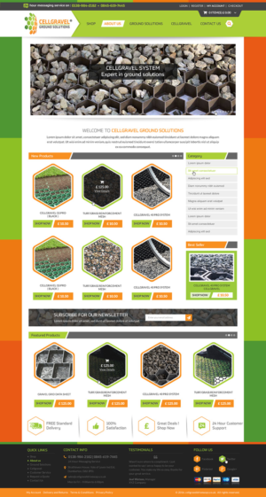 Web-Design von Anooshaa für CELLGRAVEL | Design: #10852856