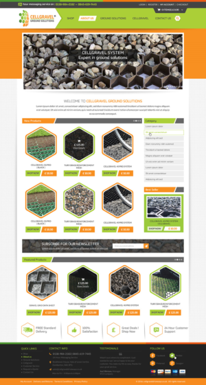 Web-Design von Anooshaa für CELLGRAVEL | Design: #10852857