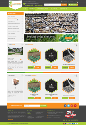 Web-Design von Anooshaa für CELLGRAVEL | Design: #10852858