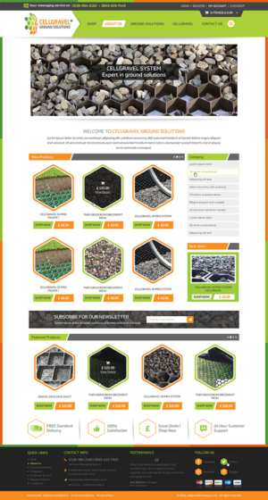 Web-Design von Anooshaa für CELLGRAVEL | Design: #10853885
