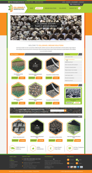 Web-Design von Anooshaa für CELLGRAVEL | Design: #10864411