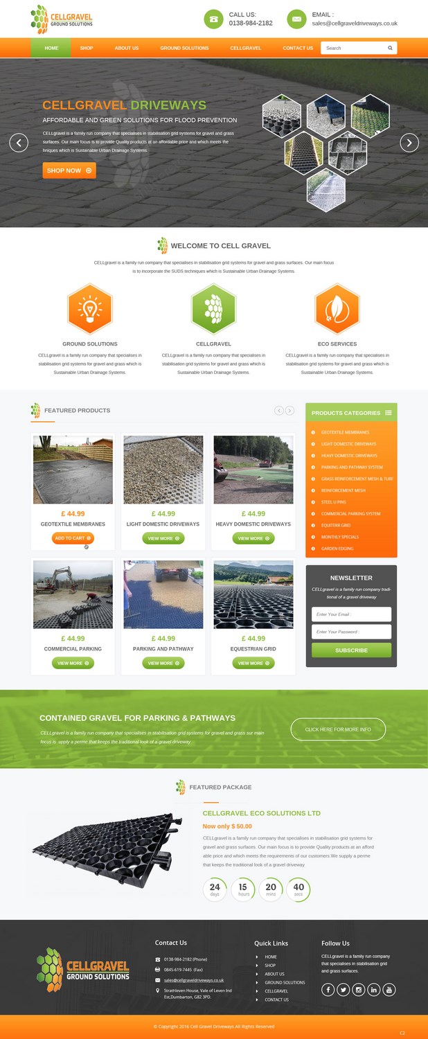 Web Design by pb for CELLGRAVEL | Design #10808331