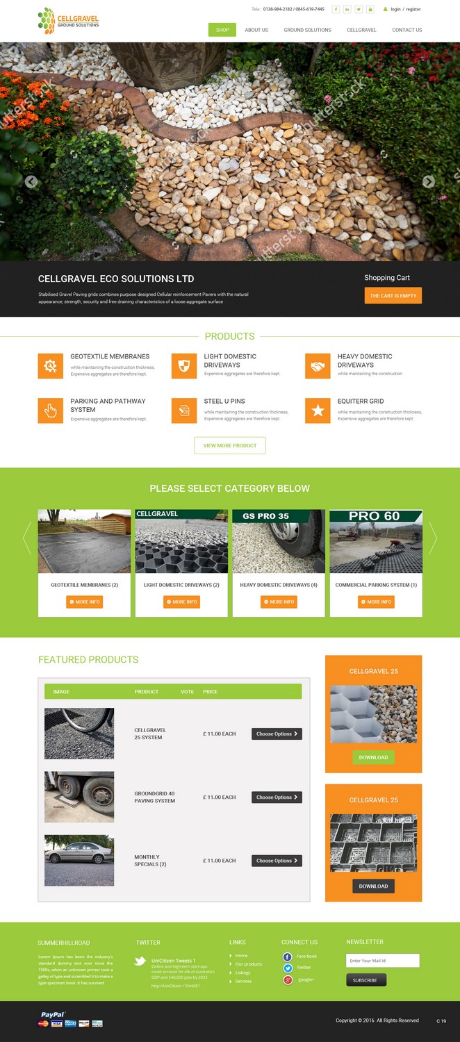 Diseño Web por pb para CELLGRAVEL | Diseño #10823924