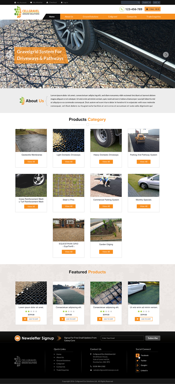Web Design by Sbss for CELLGRAVEL | Design #10782341