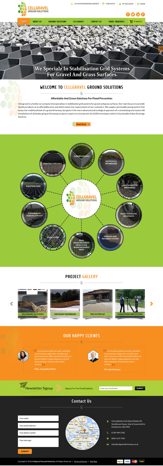 Web Design by Sbss for CELLGRAVEL | Design #10782343