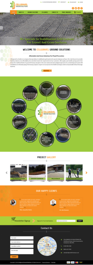 Web-Design von Sbss für CELLGRAVEL | Design: #10782345