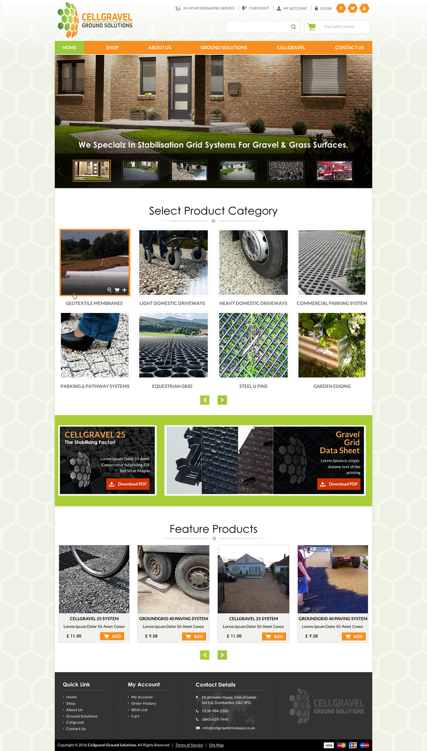 Web Design by Sbss for CELLGRAVEL | Design #10782363