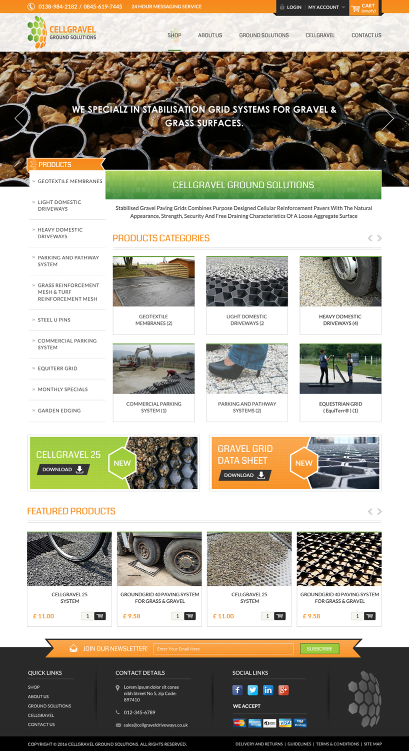 Web-Design von Sbss für CELLGRAVEL | Design #10782413