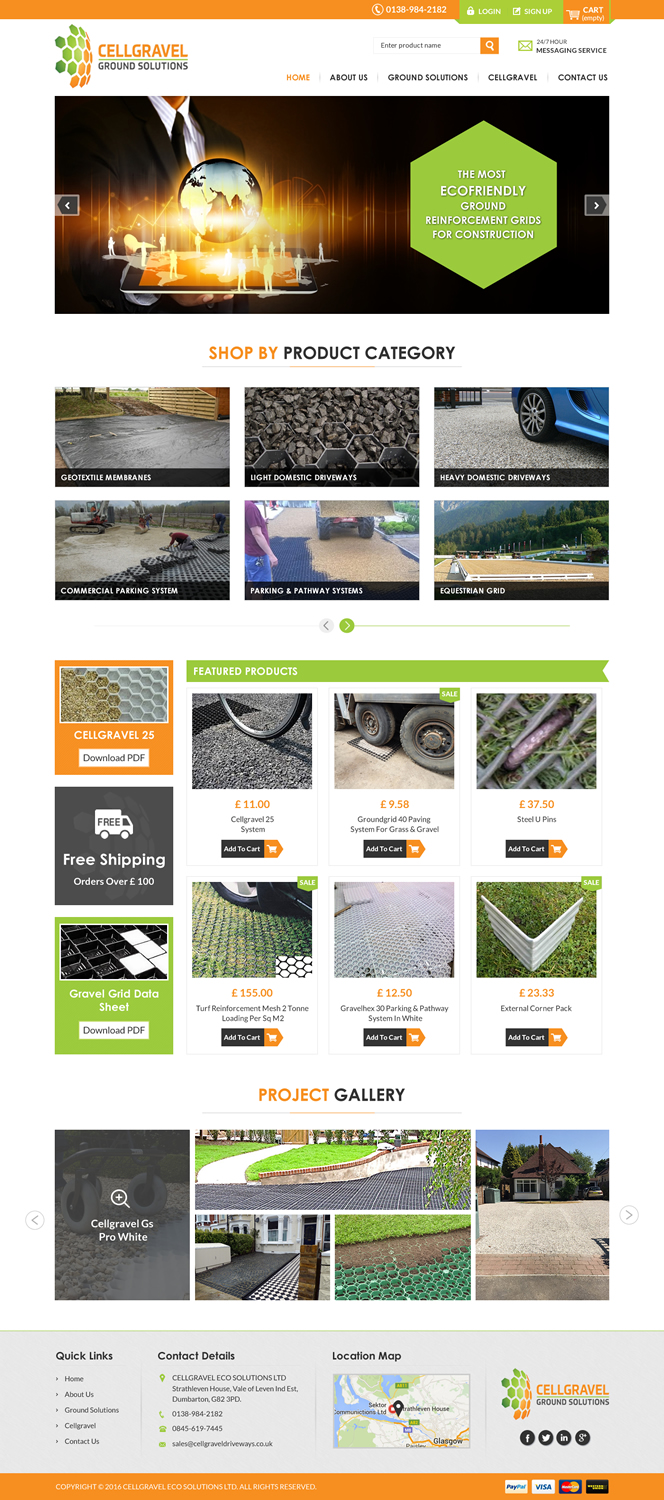 Diseño Web por Sbss para CELLGRAVEL | Diseño #10791483