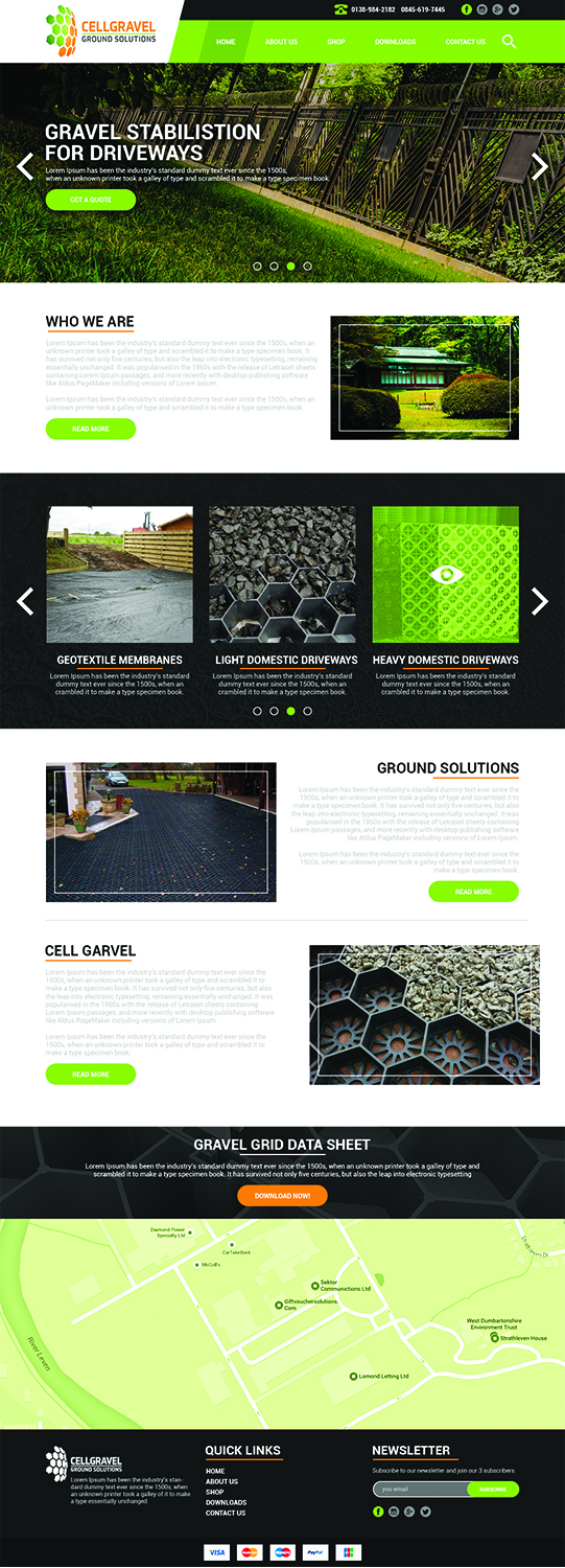 Web Design by Logo Xtudio for CELLGRAVEL | Design #10815791