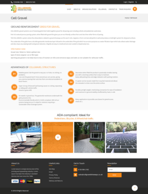 Diseño Web por zxsolutions para CELLGRAVEL | Diseño #10814709