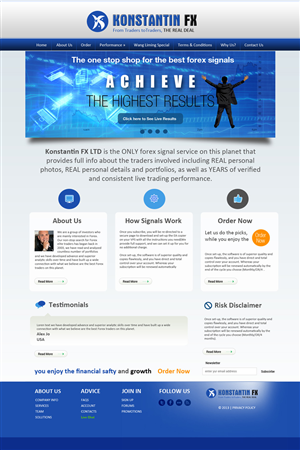 Diseño Web por uk para KonstantinFX Ltd | Diseño: #2250003