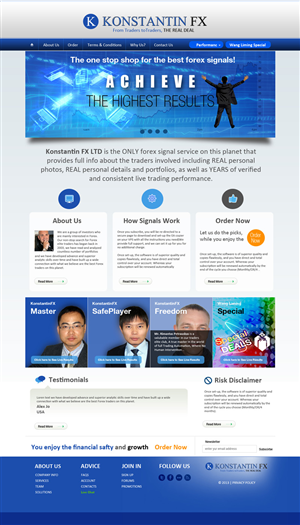 Diseño Web por uk para KonstantinFX Ltd | Diseño: #2251185